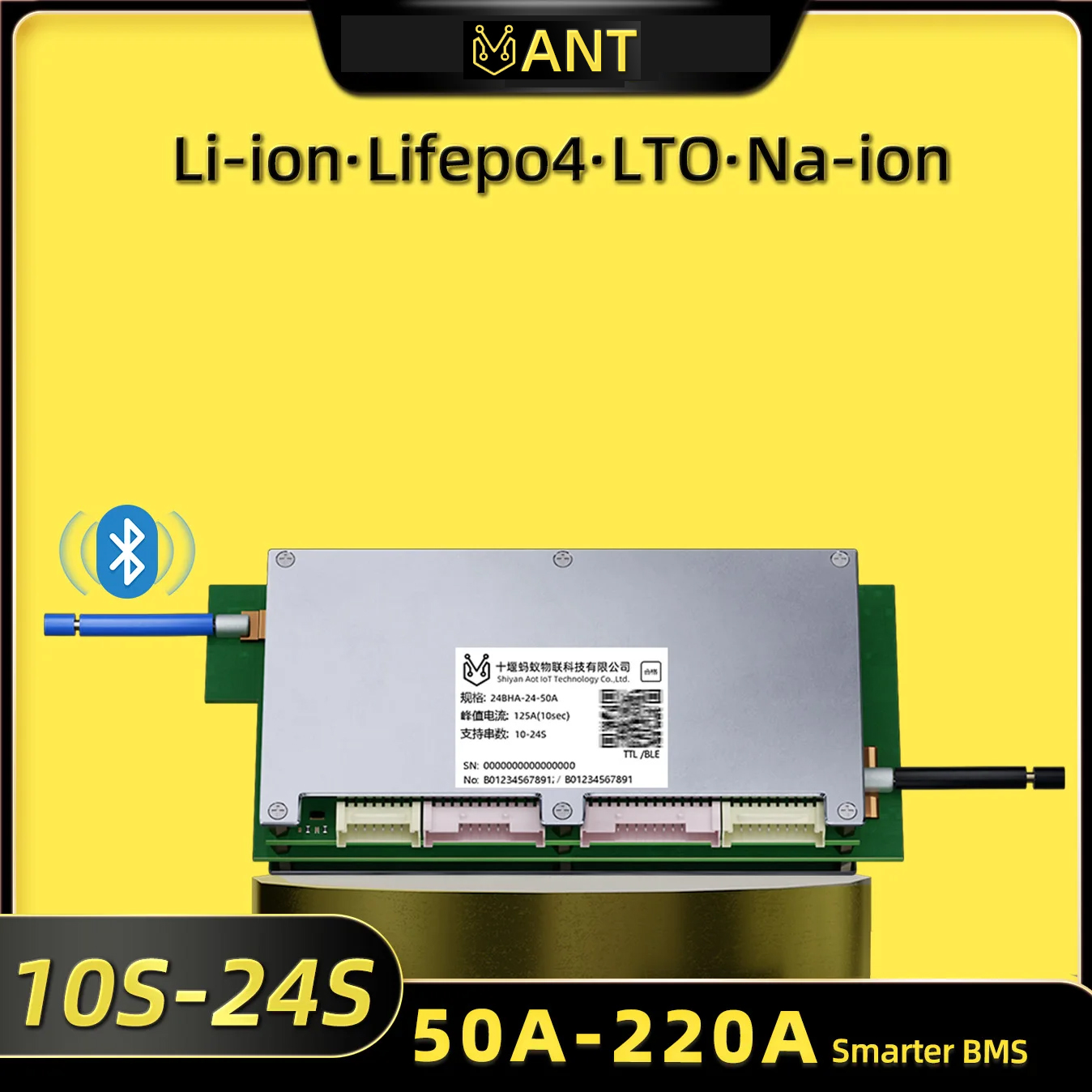 Smart Bms 24S 200A Bluetooth Lifepo4 - Inteligentna płytka zabezpieczająca baterie litowe Ant