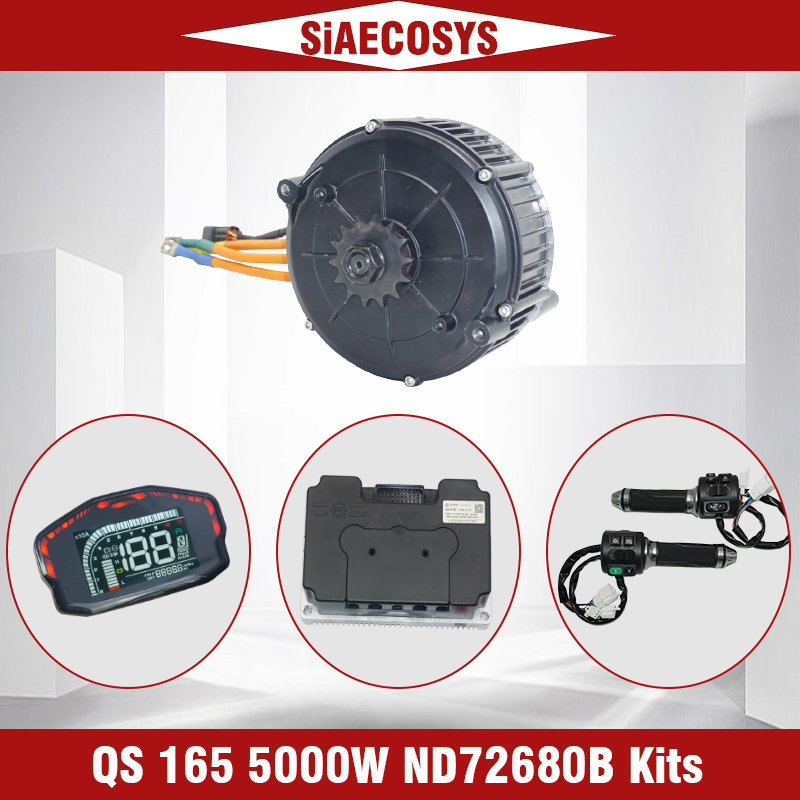 Mid Drive Motor Kit 72V 5000W - QS MOTOR QS165 V2 5000W 72V
