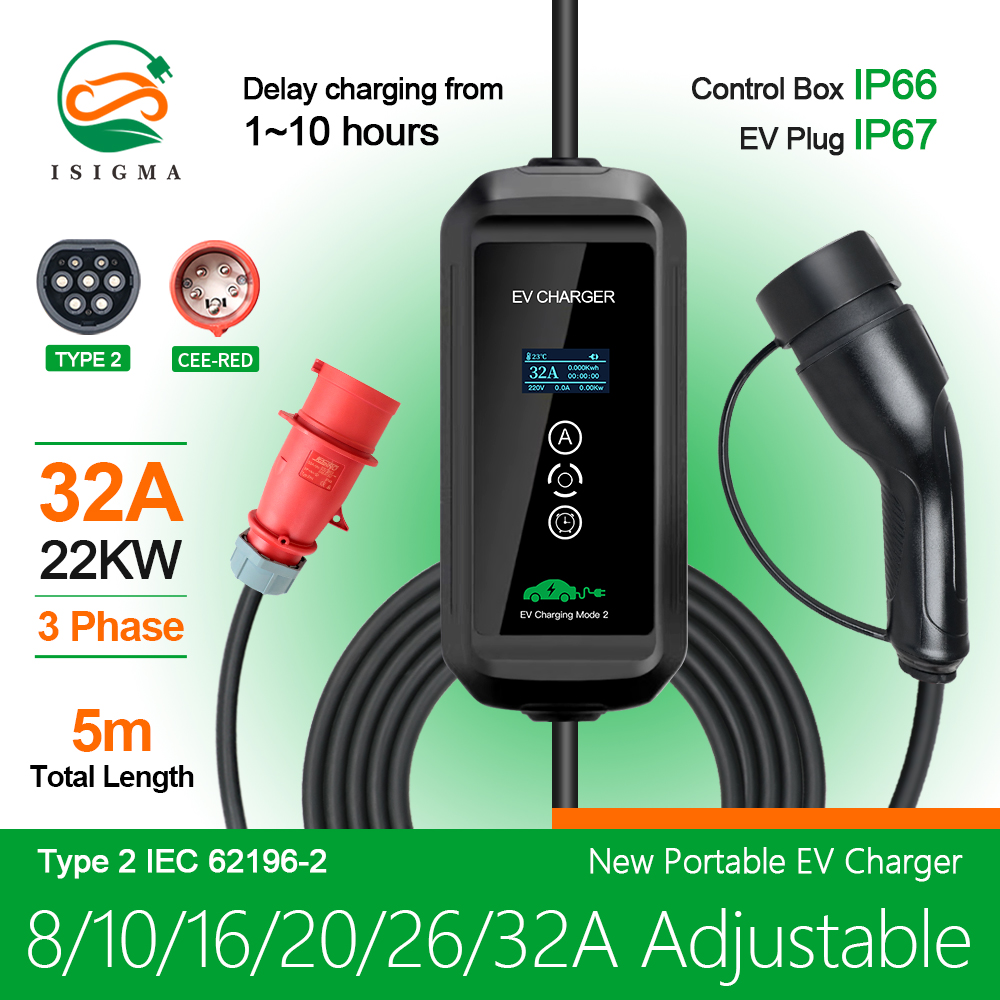 Ładowarka EV 22kw 3-fazowy typ – Ev Charger Type 2 22Kw 32A 3 Phase recenzja i cena
