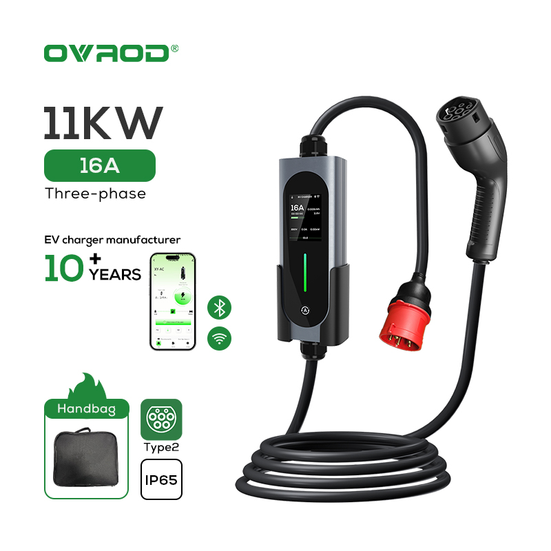 Ładowarka EV Ovrod 16A 11kW Pr – Type 2 Portable Ev Charger 11Kw Cee recenzja i cena
