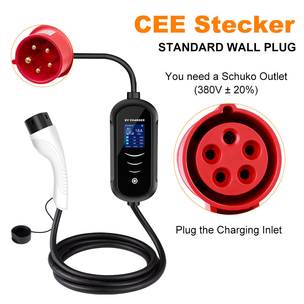 IPENGEN 11KW 16A 3-fazowa prze – Type 2 Portable Ev Charger 11Kw Cee recenzja i cena