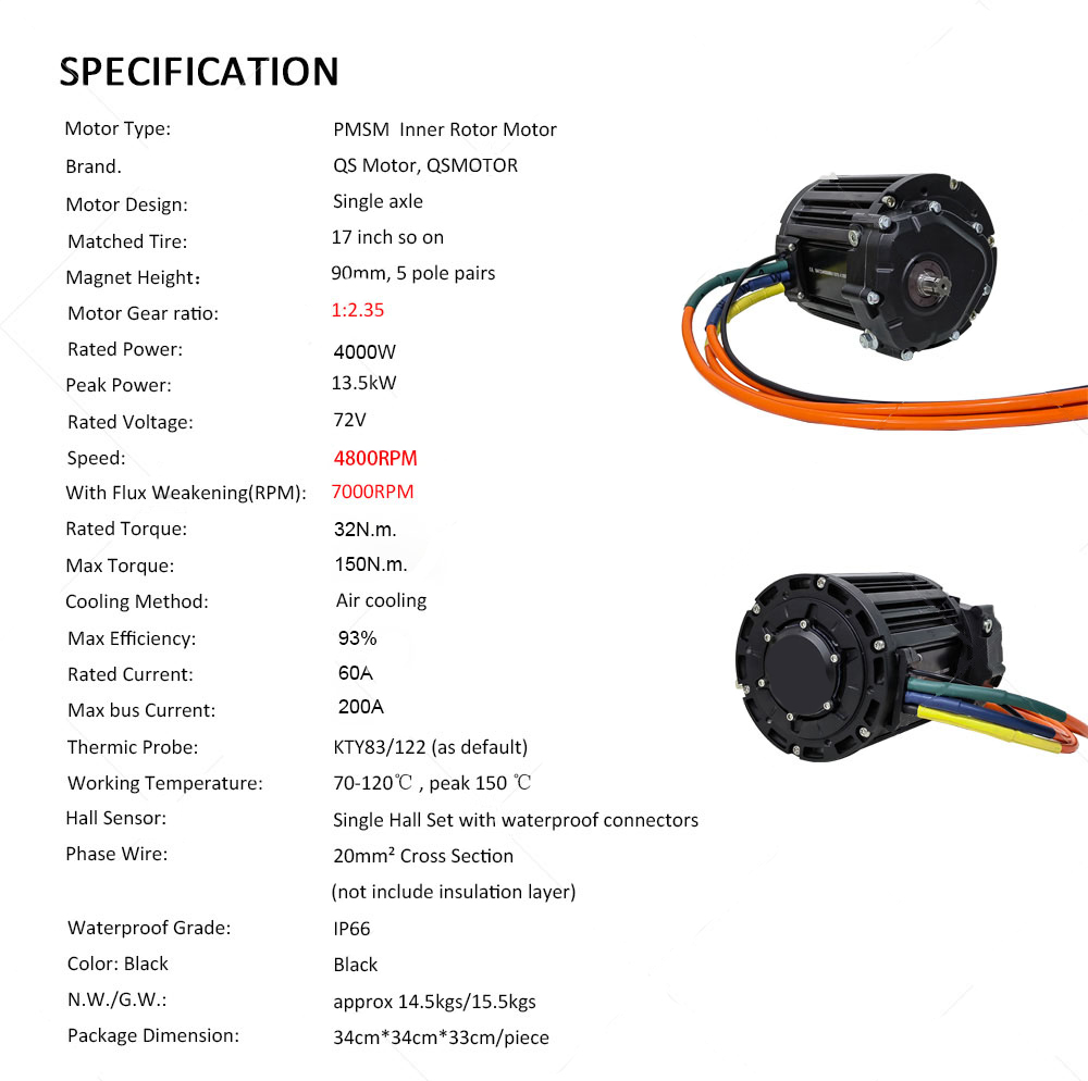 Silnik QS 90H 138 4000W V3 Mid – Fardriver Nd72850 Controller recenzja i cena